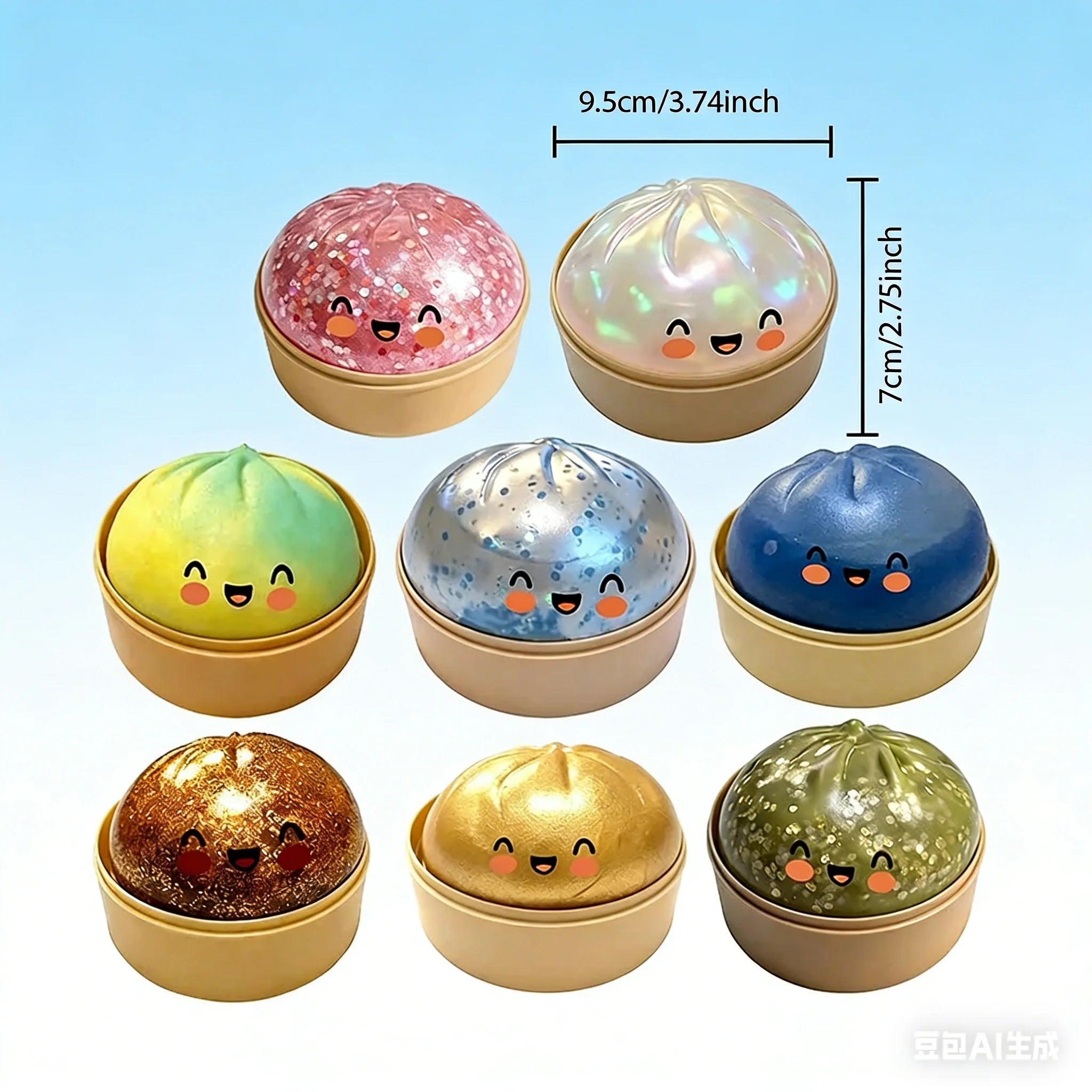 HUGSUR Mochi Squish Ball — Sensory Stress Relief Toy